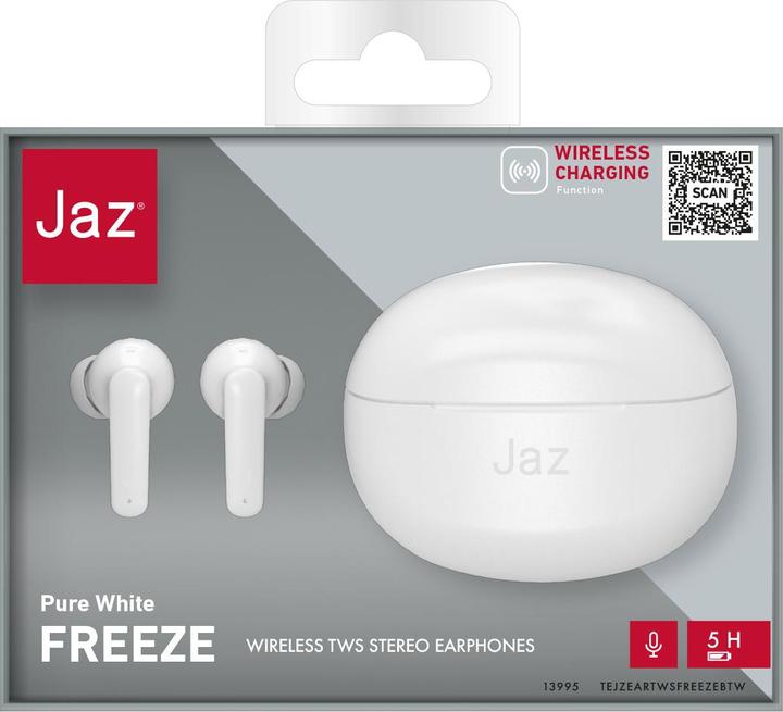 Actual product image SBS Dou headphones. BT TWS JAZ Freeze Pure White (ANC, Wireless)