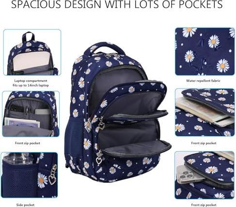 Produktbild Only-Bags.Store Schulranzen Schulrucksack Schulranzen Schulfreizeit mit Brotzeittasche und Federtasche