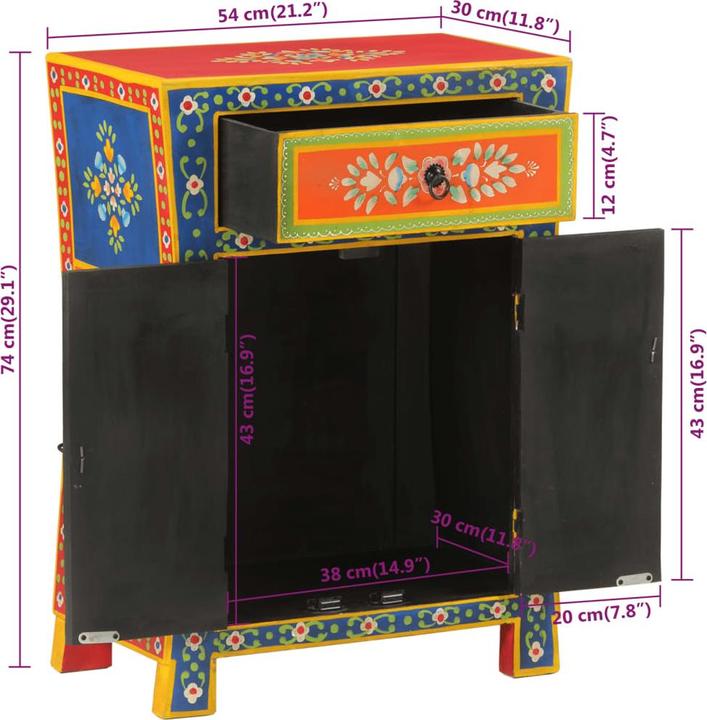 Image du produit vidaXL Sideboard (54 x 30 x 74 cm)