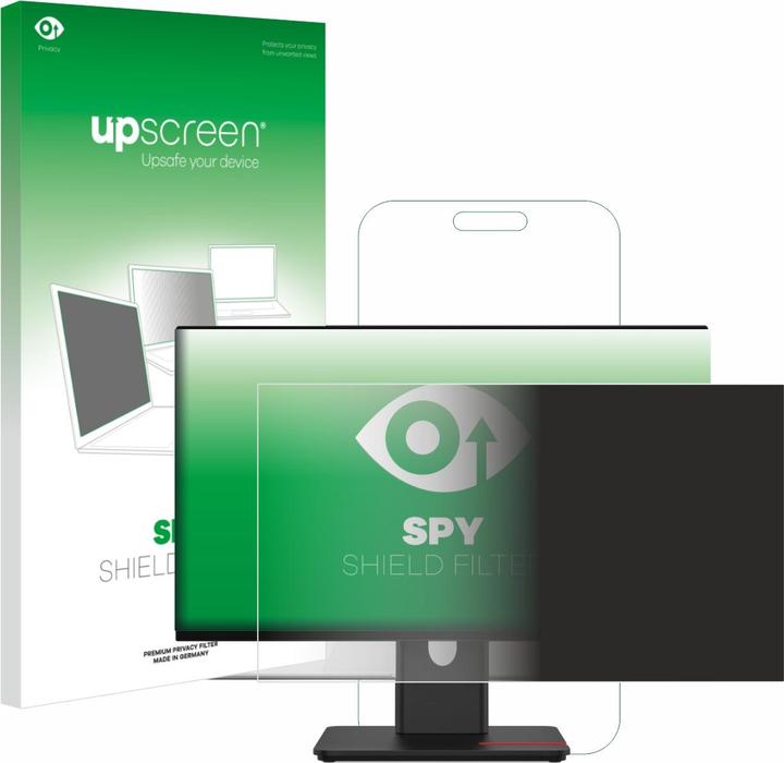upscreen Blickschutzfilter für Lenovo ThinkVision T24-40 23,8" Anti-Spy Privacy Filter Blaulicht-Schutz (23.80", 16:9)
