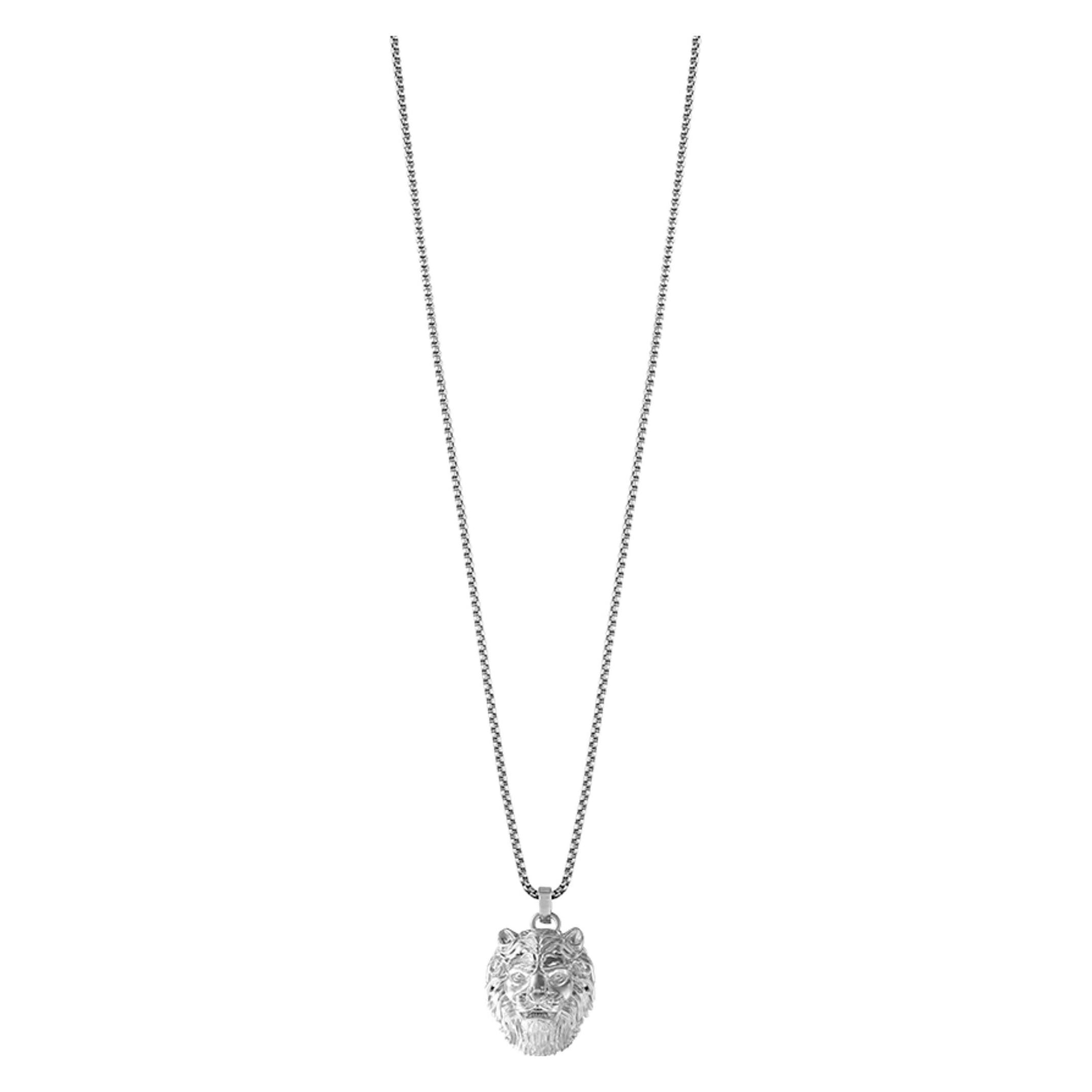 Guess, Halsschmuck, Jewellery Gents Necklace UMN01387, (Edelstahl)