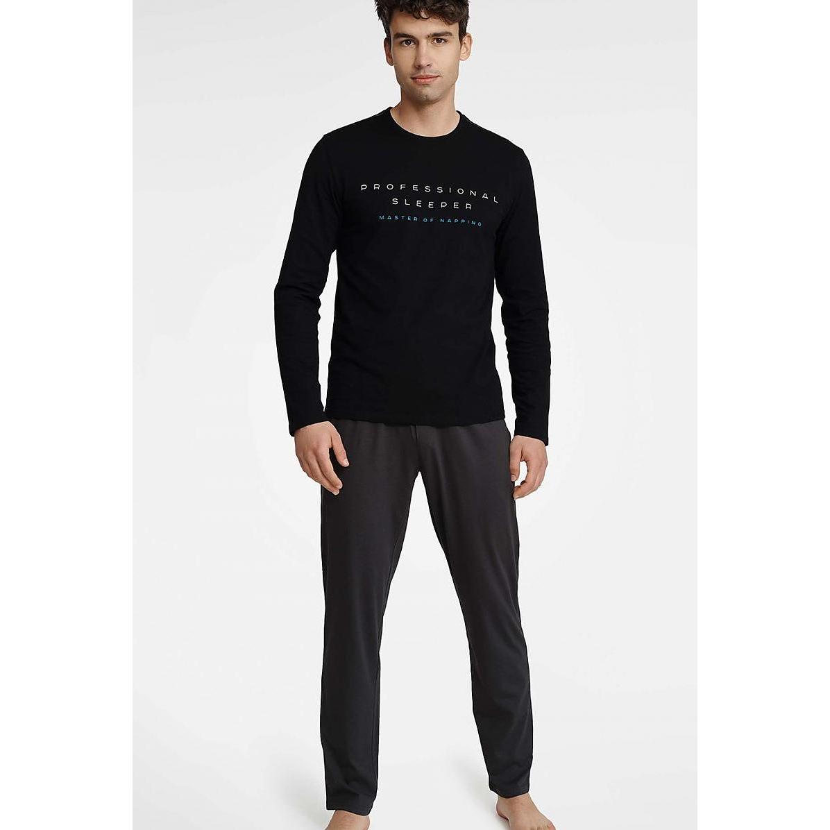 Henderson, Herren, Pyjama, Pyjama, Schwarz, (XL)