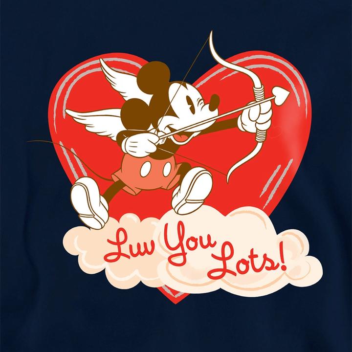 Produktbild Disney Luv You Lots! Kapuzenpullover Vintage Valentinstag (140, 146)
