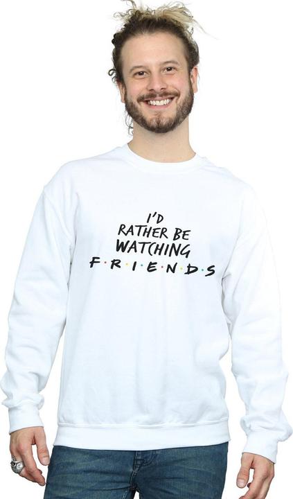 Actual product image Friends Mens Rather Be Watching Sweatshirt (L)
