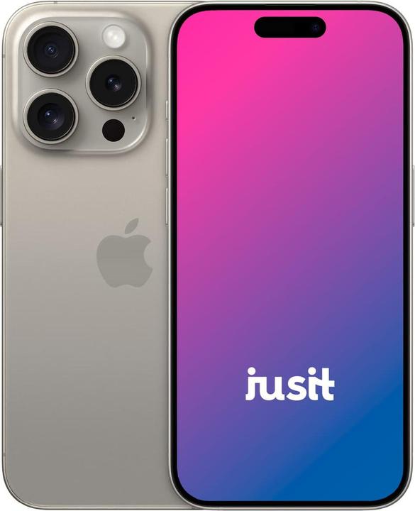 jusit iPhone 15 Pro (128 GB, Natural Titanium, 6.10", 48 Mpx, Single SIM, B / Sehr gut)