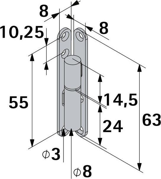 Immagine prodotto Hettich Renovierband verzinkt 8x63 mm, 2 Stck