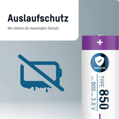 Image du produit Ansmann 16340 Batterie Li-Ion (1 pcs, 16340, 850 mAh)