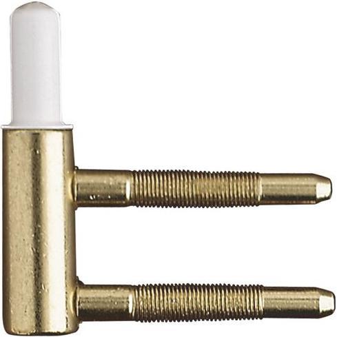 Otlav, Türbeschlag + Scharnier, Einbohrband Typ 101, Rahmenteil, Band ø 15 mm, Stahl vermessingt