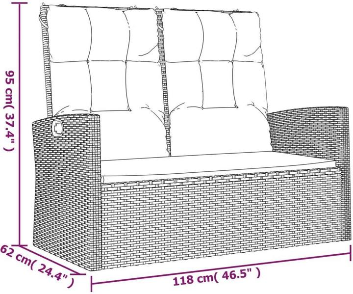 Produktbild vidaXL Gartenbank