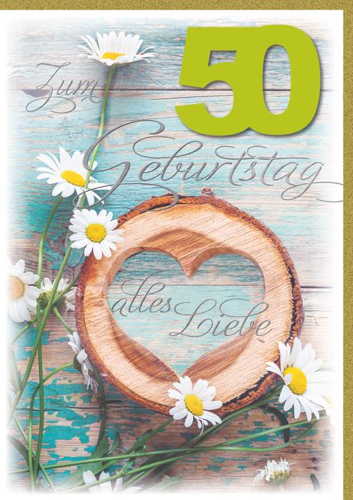 Immagine prodotto Braun + Company Biglietto Compleanno A4 Numero 50 Tutto Amore (1 pz.)