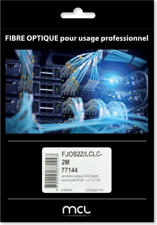 Produktbild MCL SINGLE-MODE DUPLEX OS2 OPTICAL 9/125 LCLC 2M