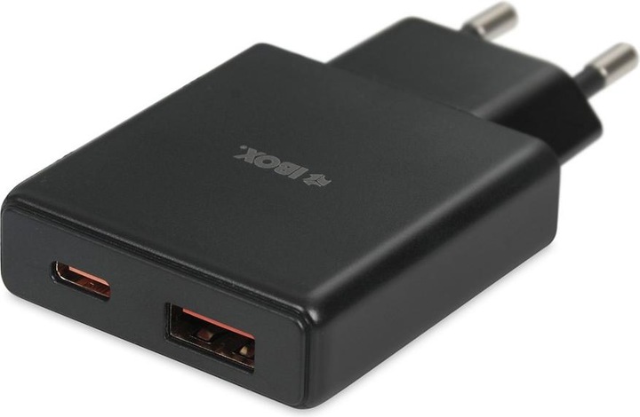 Actual product image iBox C-43 Slim GaN PD30W mains charger black (30 W)