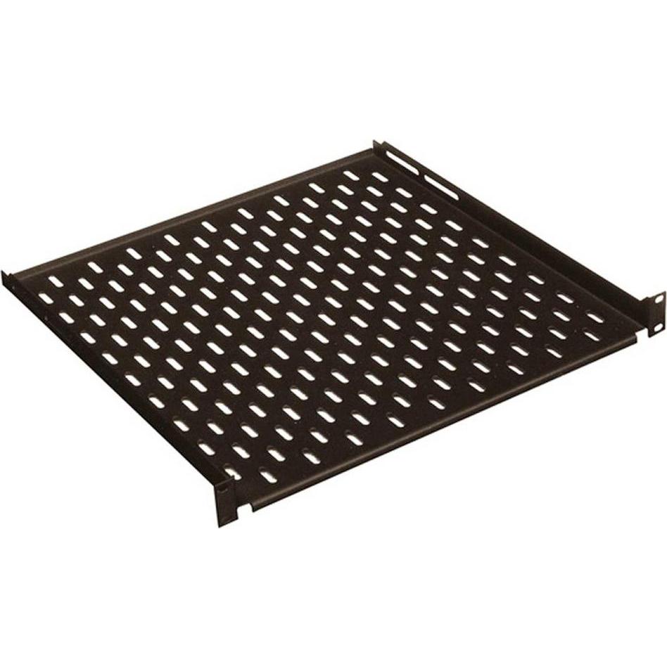 Conteg 26205044 19 inch Inschuifsysteem voor patchkast 1 HE Zwart, Accessori per armadio rack, Nero