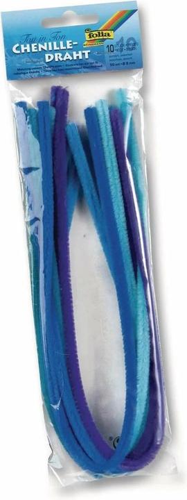 Immagine prodotto Folia Filo di ciniglia tono su tono misto blu (0.50 m)