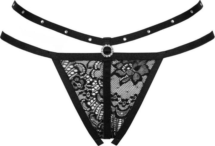 Produktbild LivCo Corsetti Fashion Nomade Thong Crotchless Black (M)