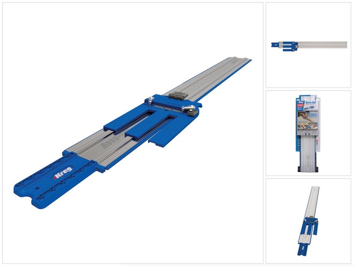 Kreg Führungsschiene Akku-Cut für Handkreissägen ( KMA2700 ) mit Anschlag, Skala und Präzisionsschie (122 cm)