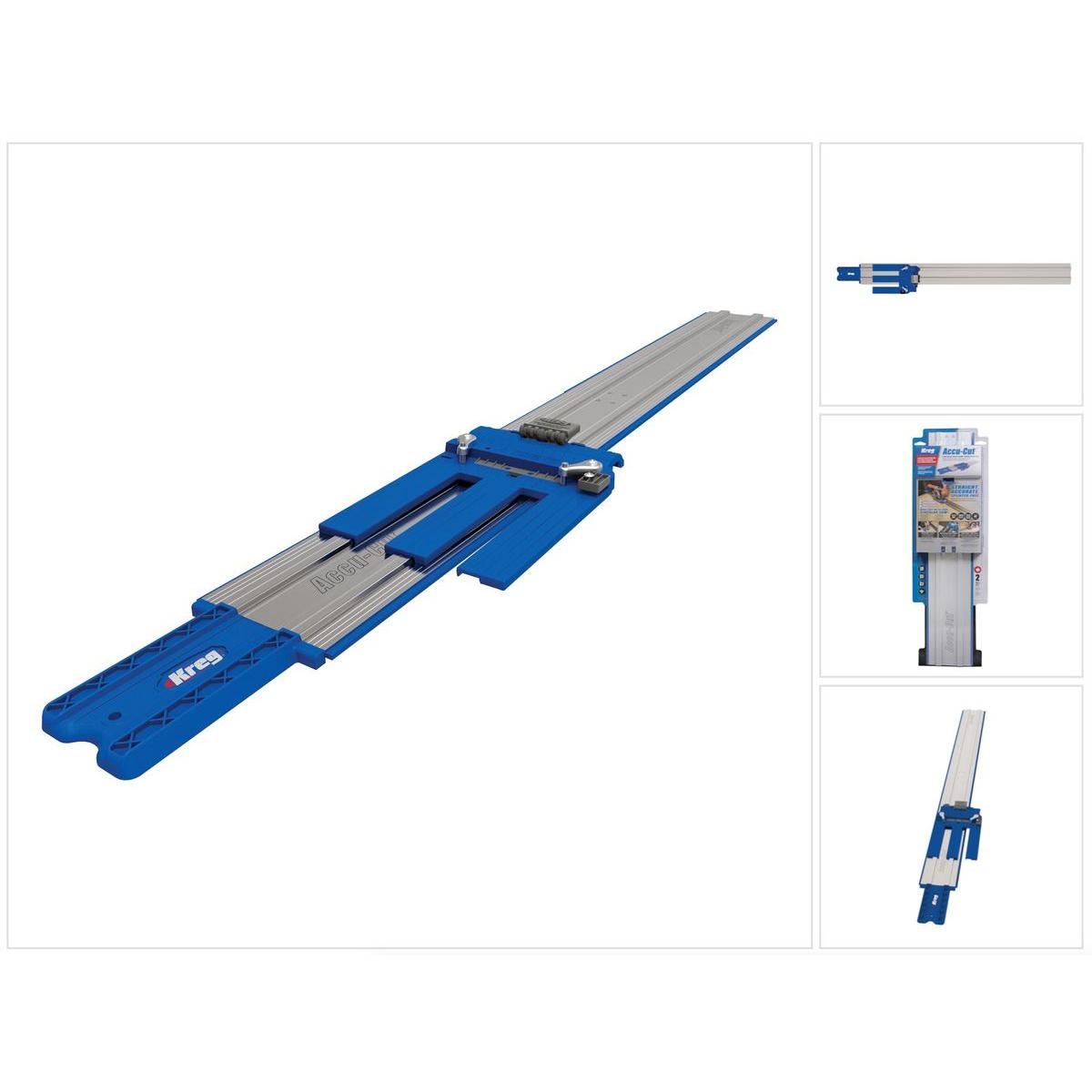 Kreg, Führungsschiene, Führungsschiene Akku-Cut für Handkreissägen ( KMA2700 ) mit Anschlag, Skala und Präzisionsschie (...