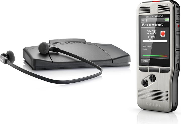 Immagine prodotto Philips Set di dettatura e riproduzione Pocket Memo DPM6700
