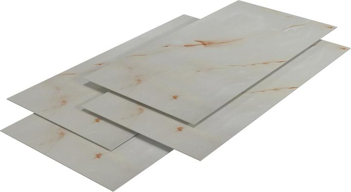 Actual product image Neu.Haus Shower splashback set Bladel set of 12 120 x 60 cm Jade Marble (120 cm, 60 cm, 120 cm)
