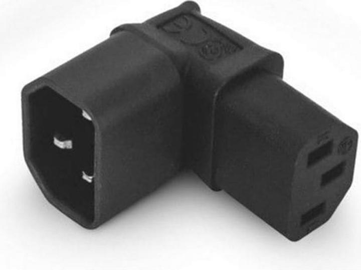 Produktbild Alpha Elettronica Adapterstecker C13 - C14, gewinkelt (C14, C13, C13)