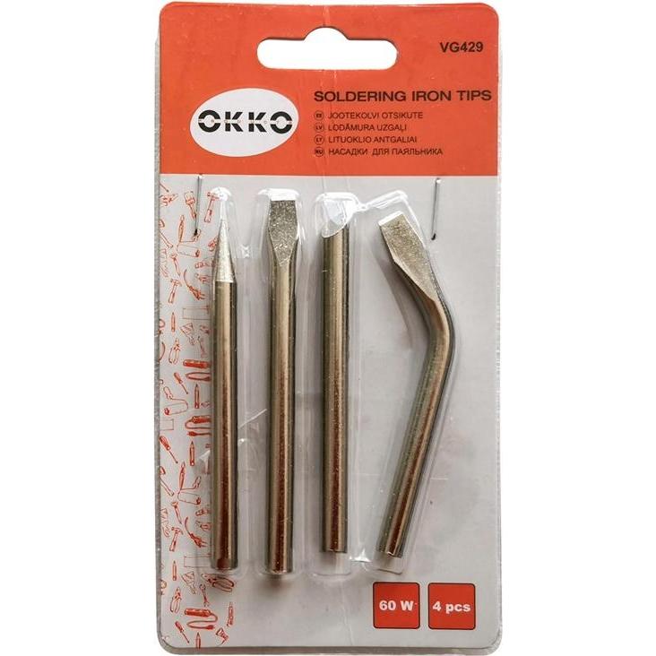 Okko, Lötgerät, Soldering Iron Tips 4pcs Set.60w