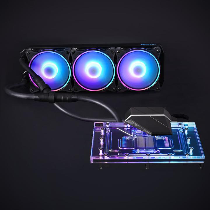 Image du produit Alphacool Eiswolf 2 AIO - 360mm RTX 4090 Reference Design avec plaque arrière