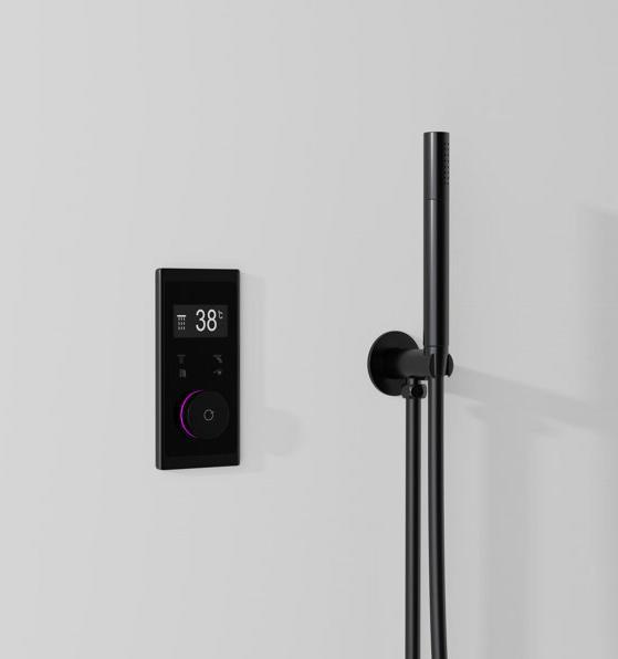 Produktbild Steinberg Serie 100 Handbrausengarnitur, mit integriertem Brauseanschlussbogen, Stabhandbrause, 1001 (1 Strahlart)