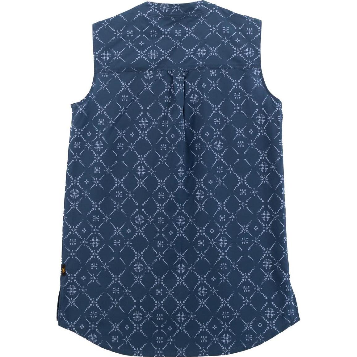 Thumbnail - Jack Wolfskin, Damen, Shirt, Sonora Maori Shirt Bluse ärmellos AOP, Blau, (S)