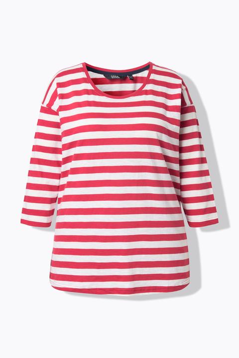 Produktbild Ulla Popken Shirt, Ringel, Oversized, Rundhals, Langarm (60)
