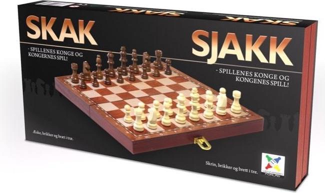 Productafbeelding Vennerød Schaakset in hout (40x40 cm) (291)