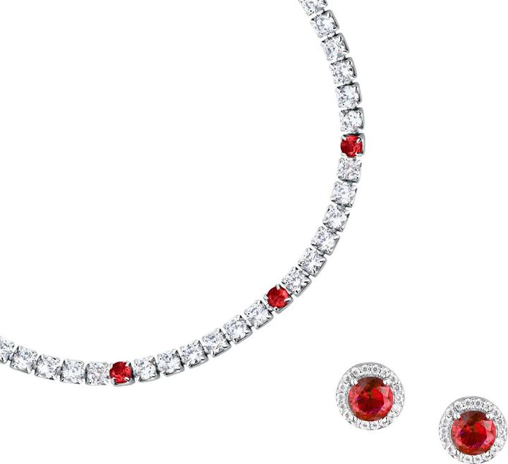 Produktbild La Petite Story Elegant Jewelry Set With Zircons Kit Lps20awv01 - Bracelet And Earrings (Silber 925)