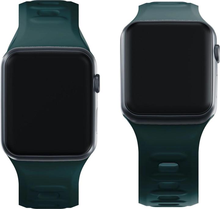 Produktbild 3MK Silicone Watch Strap zielony/ evergreen dla Apple Watch 42/44/45/49mm (Edelstahl, Silicone)