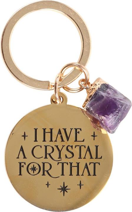 Actual product image Something Different I Have A Crystal For That Amethyst Keyring