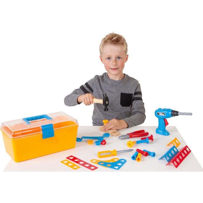 Besttoy Werkzeug Set mit Bohrmaschine, im Koffer, gelb