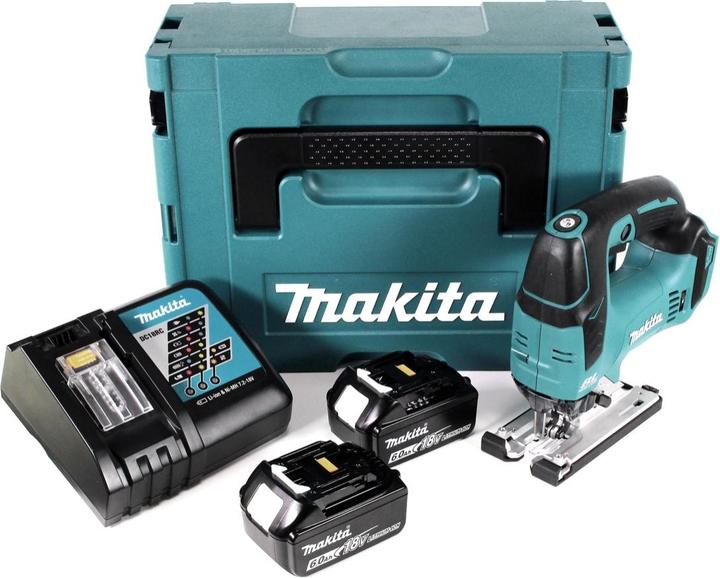 Produktbild Makita DJV 182 RGJ Akku Pendelhubstichsäge 18V Brushless + 2x Akku 6,0Ah + Ladegerät + Makpac