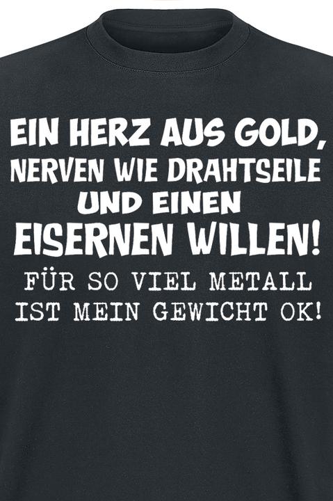 Produktbild Gaming-Sprüche Ein Herz aus Gold (L)