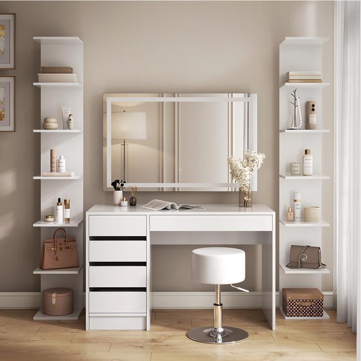 Produktbild Vicco Wandregal Kinderzimmer Paolo, Weiss, 30 x 190 cm 2er Set (30 x 28 x 190 cm)