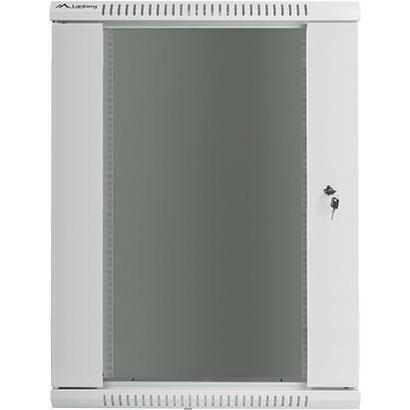 Thumbnail - Lanberg WF01-6618-10S Rack 18U Wandmontiertes Regal (18 HE, 19 Zoll Rack), Serverschrank, Grau