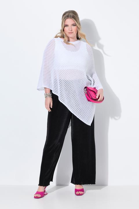 Actual product image Miamoda Poncho, oversized, Glitzer-Strick, Zipfelsaum (42, 44, 46, 48)