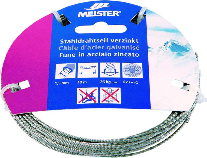 Image du produit Meister Câble en acier (10 m)