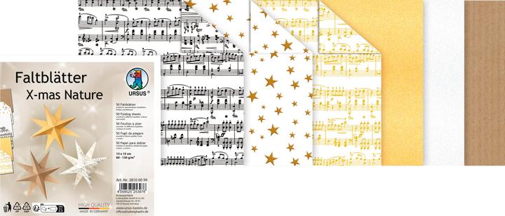 Nährwerte und Zutaten Ursus Faltblätter "Xmas Nature" (80 g/m², 50 x)