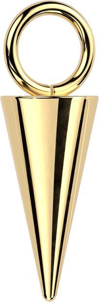 Actual product image Star Piercing Gold-plated Cone pendant (Titanium G23, without brass)