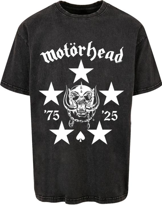 Produktbild Merchcode Motorhead - 50th BMG Logo Acid Washed Oversize Tee - 193701 (M)