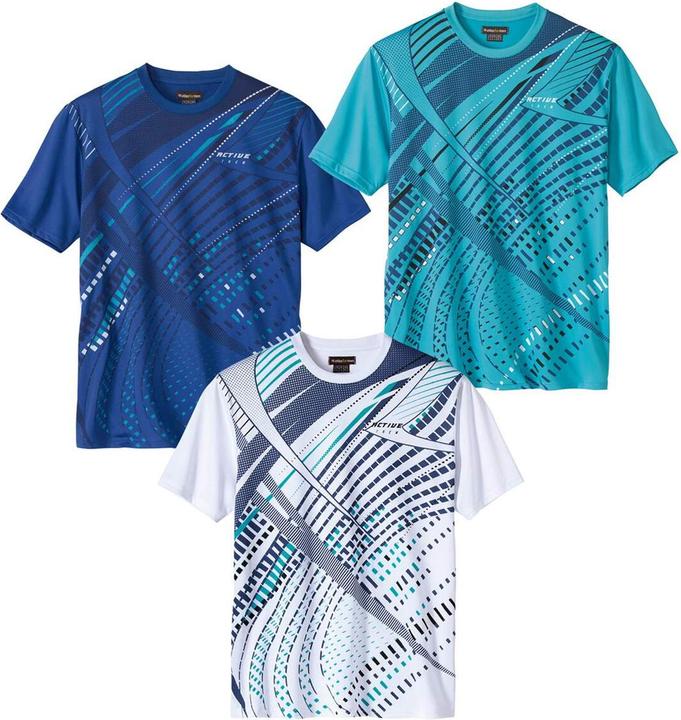 Actual product image Atlas For Men Mens Running T-Shirt (Pack of 3) (L)