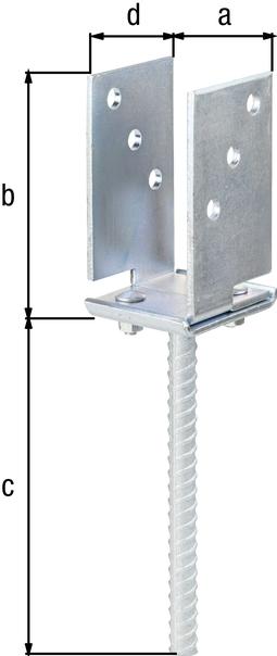 Actual product image Simpson Sst Post support adjustable (Support foot, 1 pcs.)