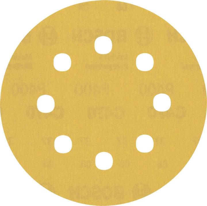 Produktbild Bosch Professional Zubehör EXPERT C470 Schleifpapier mit 8 Löchern für Exzenterschleifer, 115 mm, G 400, 5-tlg. (400)