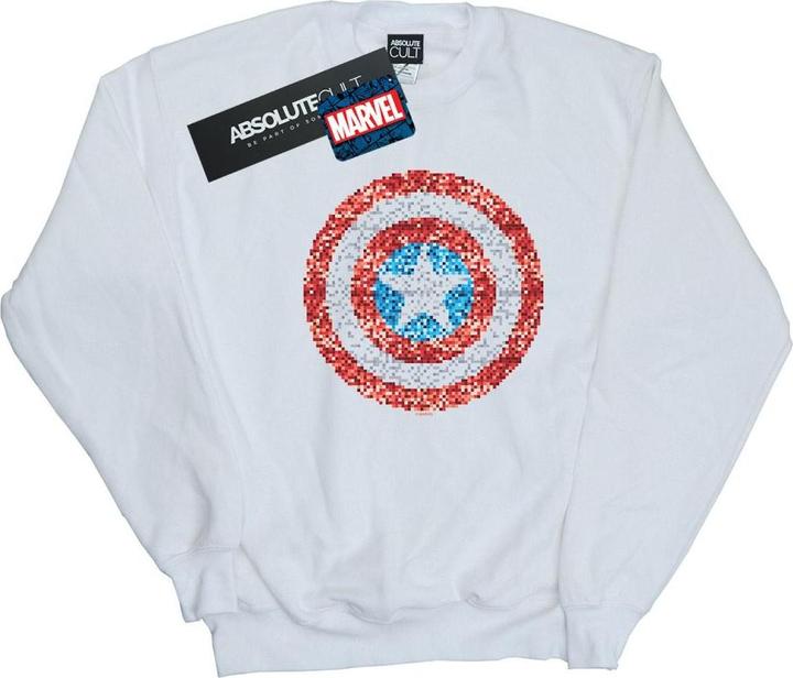 Produktbild Captain America Pixelated Shield Sweatshirt Mädchen (128)