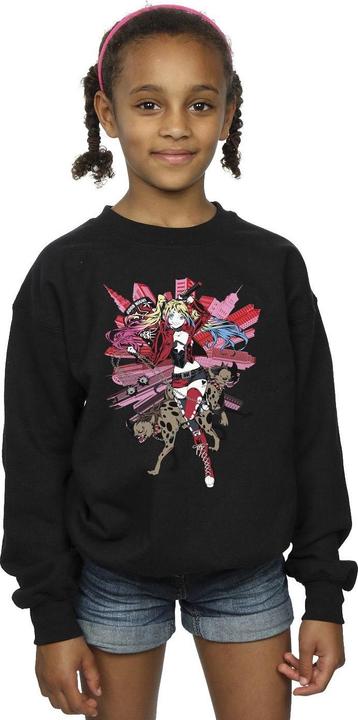 Produktbild Harley Quinn Hyenas Sweatshirt Mädchen (140, 146)