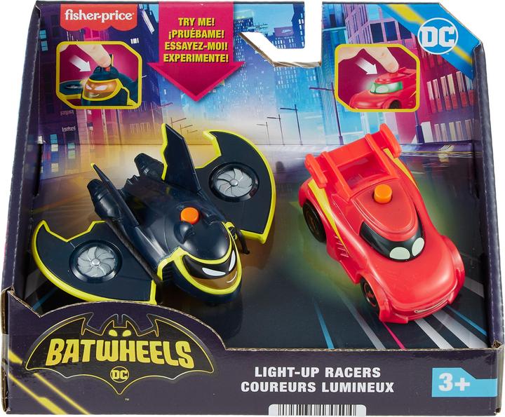 Immagine prodotto Fisher-Price Batwheels Lichteffekt Rennautos - Redbird & Friend