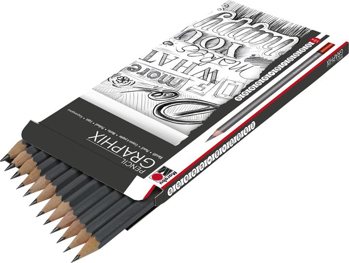 Produktbild Marabu Bleistift Graphix (6B, 4h, 12 x)